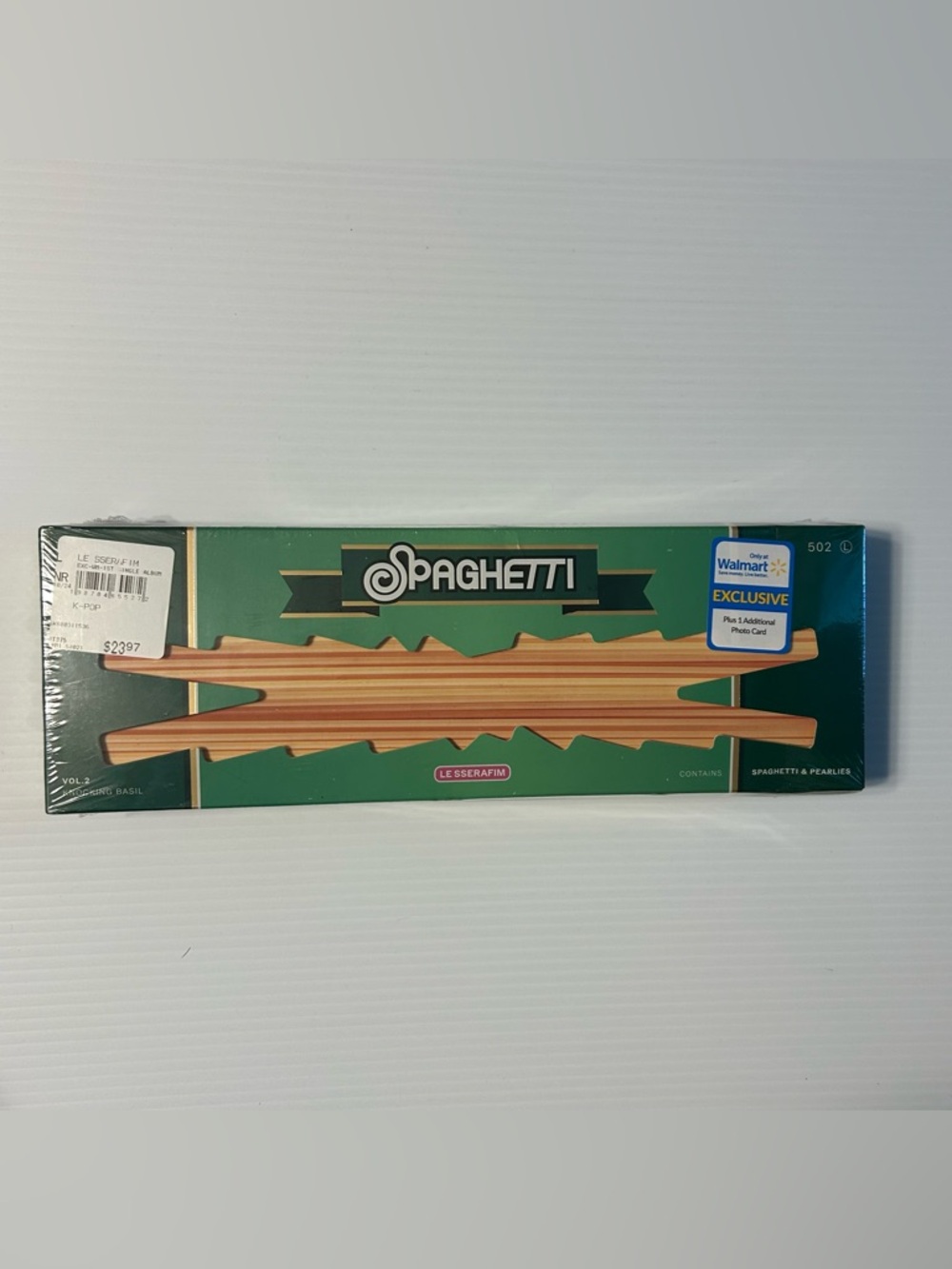 LE SSERAFIM Spaghetti K-Pop CD Vol. 2 Knocking Basil (green) Walmart Sealed